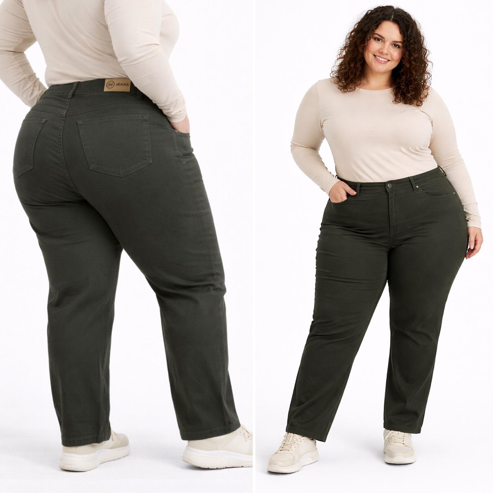 Pantalón Recto de gabardina elastizada BW - Imagen 3