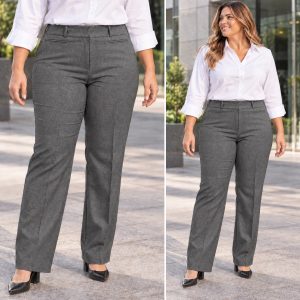 Pantalón Strech Americano Pretina Doble Gris