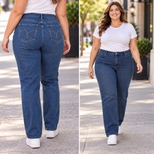 Jeans De Línea JMS Recto (azul)