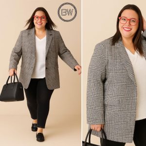 Blazer Forrado Con Bolsillos