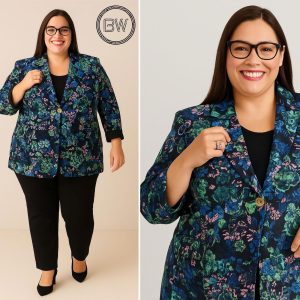 Blazer Forrado Con Bolsillos