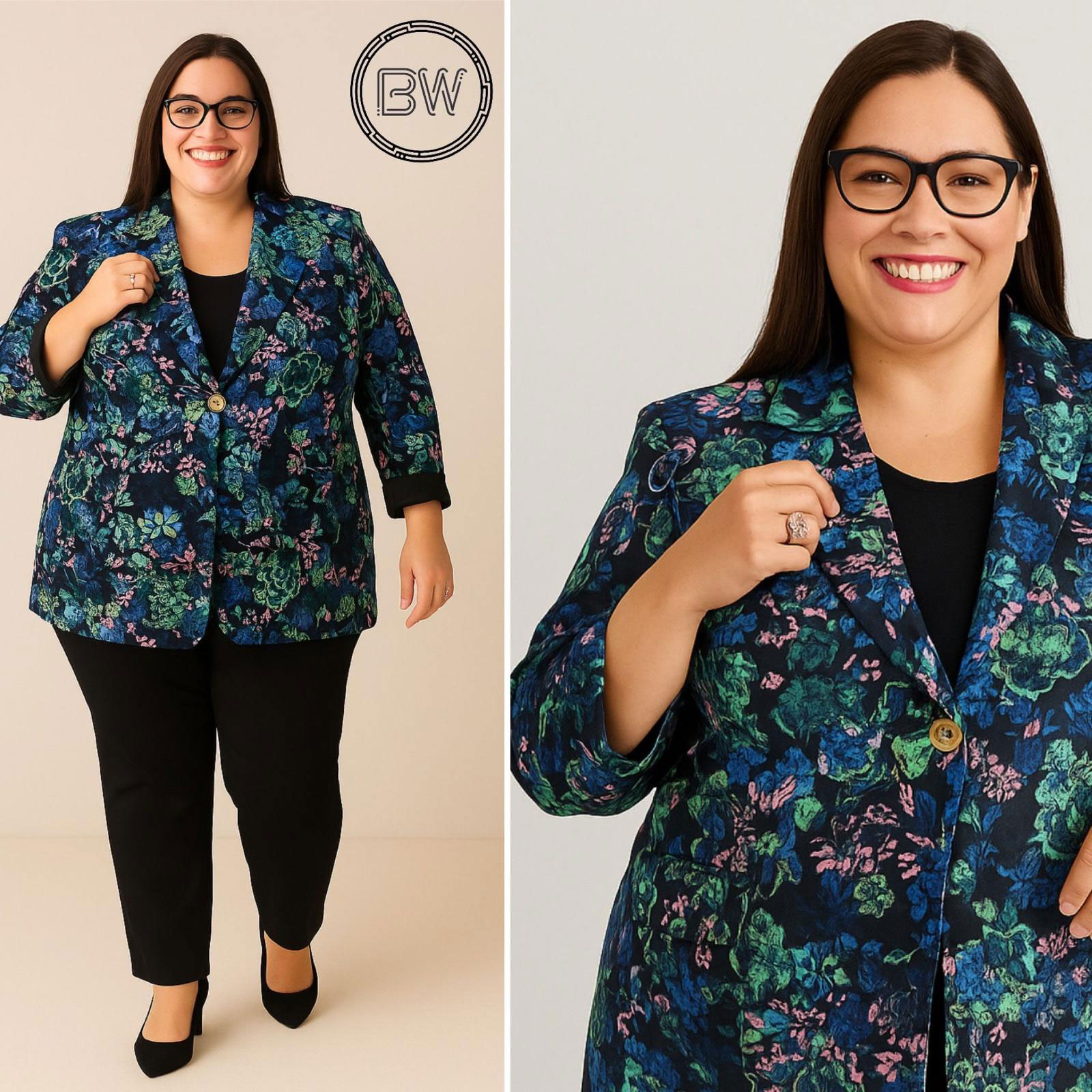 Blazer forrado con bolsillos