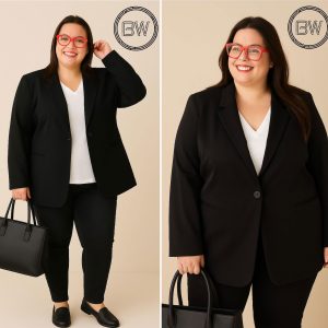 Blazer Forrado Con Bolsillos